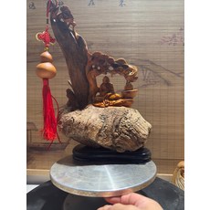 太行崖柏 松下達摩 悟禪 擺件, 如圖所示, 1個