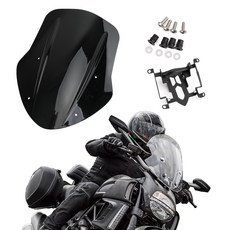 Ducati Diavel 2014-2018 ABS抗壓擋風鏡-極限超快感, Black, 1個