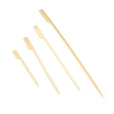 와이옐로 대나무 손잡이 꼬지 꼬치구이 파티용 행사테이블연출, 소