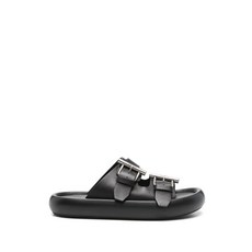 알렉산더 맥퀸 중고 버클 디테일 레더 샌들