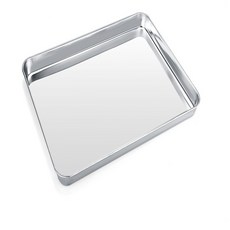 Baking Sheet Zacfton Stainless Steel Cookie sheet Toaster Oven Tray Pan Rectangle Size 16 x 30cm x