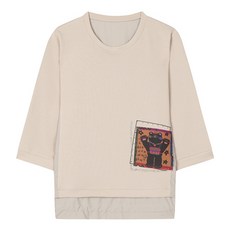 베스띠벨리 아트웍레이어드스트링티셔츠 BJIBH2812DG 553817