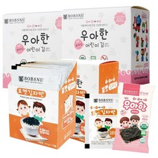 서울대밥스누 우아한 유기농 어린이김 무조미 20봉+소금무첨가 포켓김자반20봉, 1세트, 100g