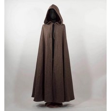 중세시대옷여성 중세 가디건 코트 테마 할로윈 솔리드 케이프 드라마 여성 제품 롱 망토 후드 오버, 6.브라운 1.5m