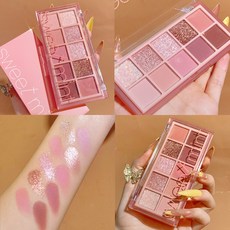 小仲品牌 Sweet mint 10色眼影盤 奶茶色 大地色 水泥色, 03#玫瑰粉, 1個