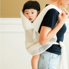 아기띠 출산선물 육아 베이직 조끼형 순면 아기 포대기, 베이직 여름망사형