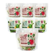 데이밀 자연을담은 샐러드 혼합구성 실속A+실속C 국내산 야채믹스 과채믹스, 7개, 100g