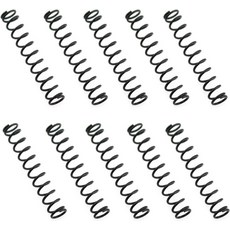 LUORNG 10PCS 전기 기타 픽업 스프링 험버커 높이 조절 가능한 25x4.5MM 블랙 브리지 베이스 또는 P90 픽업용, 일렉트릭 기타 픽업 스프링 일렉트릭 기타 험버커 높이