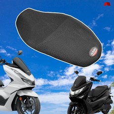 오토티엔 오토바이 여름 풀매쉬 쿨시트 PCX UHR 이지맥스 VSX 샤크 4XL 스트리트125, 1개, black