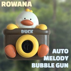 로와나 멜로디 자동 비눗방울 버블건 KS인증, DUCK, 1개