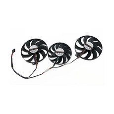 AKUYAO ASUS RX5600XT 5700 5700XT TUF X3 EVO 그래픽 비디오 카드용 풀 세트 88mm/75mm GPU 냉각 팬 교체품, AKUYAO ASUS RX5600XT 5700 5700