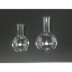 GIDI 儀器 平底燒瓶/圓底燒瓶 50ml 1L 實驗室器材 耐熱玻璃燒瓶, 1個, 圓底燒瓶1L