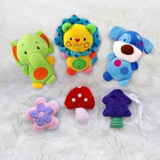 꿈나라 타이니러브 호환 교체용 흑백 인형 3p + 도형 인형 3p 모빌 세트, 쥬쥬+도형 (컬러인형6개), 1개