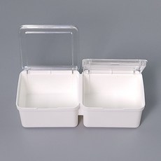 투명 소품 케이스 2칸 미니 수납함 yss+484WR