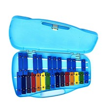 명창 실버스타 공명 실로폰25K(하늘색)무지개 칼라 [실.채포함], 1개, 하늘색, 25판