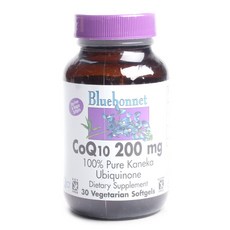 Bluebonnet 輔酶Q10植物軟膠囊 200mg, 1個, 30 件