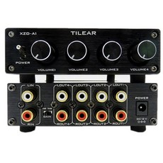 DS M4 HIFI RCA 스위처 출력 무손실 소스 보드 볼륨 선택기 허브 스위치 입력 신호 오디오 분배기