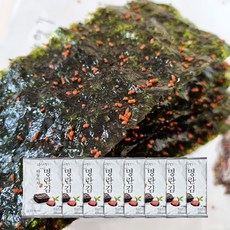 맛있는 밥도둑 하동 녹차 명란김 전장김, 30g, 8개