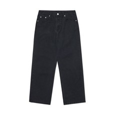 [노매뉴얼] STRAIGHT WIDE DENIM PANTS - BLACK