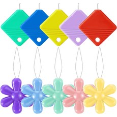 10 PCS 바늘 실타래 재봉틀용 자동 자수 치실 손 바느질 크로스 공예용 사각 플라스틱 자가 도구 모든, Square Flower