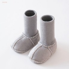 寶寶軟底加絨保暖學步襪