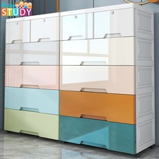 現貨 塑膠抽屜式收納櫃子 收納盒 寶寶簡易衣櫃 嬰兒童整理五斗櫃 收納箱架 抽屜櫃 層櫃 組裝櫃子 儲物櫃 衣櫃 整理櫃, 75面寬藍加白（加寬大面寬特大款）*,3層（可用10年）