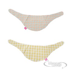 모나카러버 블링독 체크 스카프빕 애견케이프, L