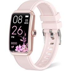 24시간 연중무휴 심박수 혈중 산소 혈압 수면 추적기 방수 피트니스 시계 스텝 트래커가 있는 활동 여성 남성용 트래커, Pink, 1개, 핑크