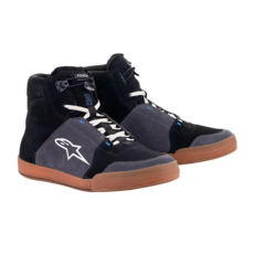 Alpinestars Chrome 休閒防摔車靴, 黑瀝青藍
