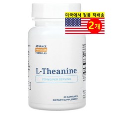 Advance Physician 어드밴스 피지션 L-테아닌 200mg L-Theanine, 2개, 60정