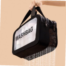 망사가방 물빠짐 더블 비치백 수영 파우치 히트템 워 koo+01370Dq, 중형-블랙