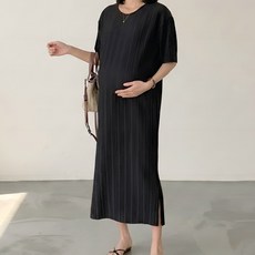 수엠W 가을 임산부 하객룩 원피스 C02 골지주름원피스