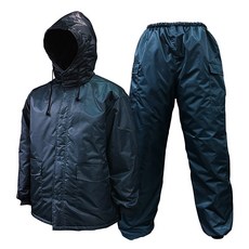카멜로 다회용 방한 피스복 투피스 누빔 안감 겨울 작업복 K002-LW, 1세트, XL, 네이비