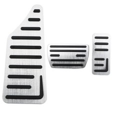 논슬립 알루미늄 내부 액세서리용 자동차 가속 페달 브레이크 커버, 3. AT with Rest, 기본