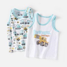 DFMEI 兒童背心男童a類純棉夏季睡衣寶寶男孩男寶男跨欄夏天小薄款夏薄