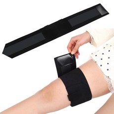 AceOrbit 허벅지 마이크 스트랩 송신기 벨트 부드럽고 신축성 있는 통기성 대부분의 수신기와 호환 위치 사운드 극장 웨딩 촬영용 수직 파우치(블랙 1), AceOrbit 허벅지 마이크 스트랩 송신기 벨트 부드