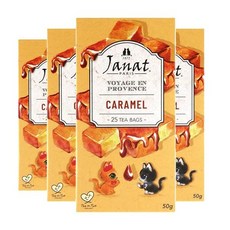 [2+2] 자낫 Janet 프로방스 시리즈 카라멜 홍차 티백 25개입 4개, 2g
