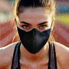 청풍문 300% 호흡력 먼지 자외선차단 러닝 스포츠 운동 마스크 하프런 마스크, 하프런-블랙(남여공용), 1개, 블랙