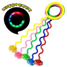 LED발목줄넘기(S형) / 불빛줄넘기 / 1개 색상 랜덤발송