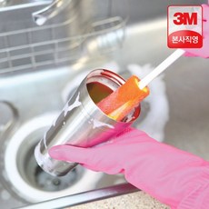 3M 스카치브라이트 보틀클리너+리필4+1개 스테인레스 텀블러용 물병 유리병 컵 세척 솔 브러쉬, B. 플라스틱 (젖병/텀블러)용, 3. 보틀클리너 + 리필 4+1개, 1개