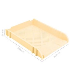 파일 랙 트레이 다층 문서 정리함 홈, 1단, 5. Single layer yellow