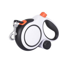 아미토 고급형 자동 리드 꼬임방지 강아지 리드줄 5M 배변봉투수납, 1개, 화이트