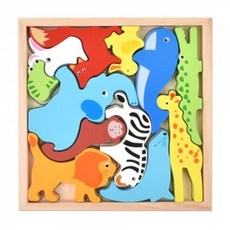 발란스 그림맞추기 목제 동물 퍼즐 6 도미노 오즈토이 85601pc 1(pc), 1개