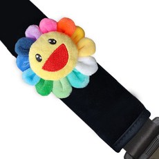 카비쥬 차량용 인형 안전벨트커버 쿠션, 1개, 데이지 꽃