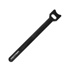 VENTION 威迅 魔鬼氈束帶 電線束帶 理線帶 露營燈條固定 貨物 T型背靠背, 黑色, 1個