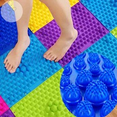 발매트 지압판 조립식, 1개, DIY지압매트-레드