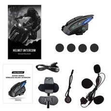 음악 공유 오토바이 헬멧 인터콤 라이더 풀 듀플렉스 인터폰 라디오, 1. single pack, 기본