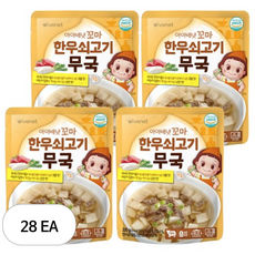 아이배냇 꼬마 한우 쇠고기무국, 쇠고기 무국, 200g, 28개