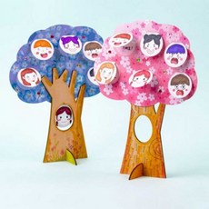 얼굴 표정 나무 만들기재료, 상세페이지 참조, 상세페이지 참조g, 2. 핑크-합포장