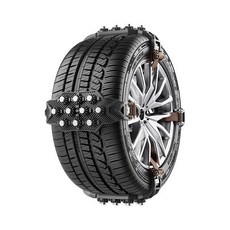 아이스 스노우 로드 카 트랙션 타이어 체인 추위에 강한 겨울 미끄럼 방지 도구 야외 운전, 1개